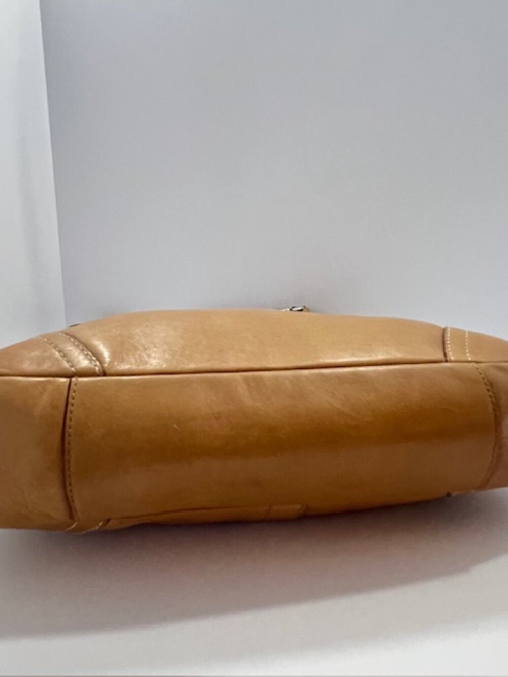 COACH HAMILTON HOBO LEATHER SHOULDER BAG #10280 CAMEL - Picture 10 of 16